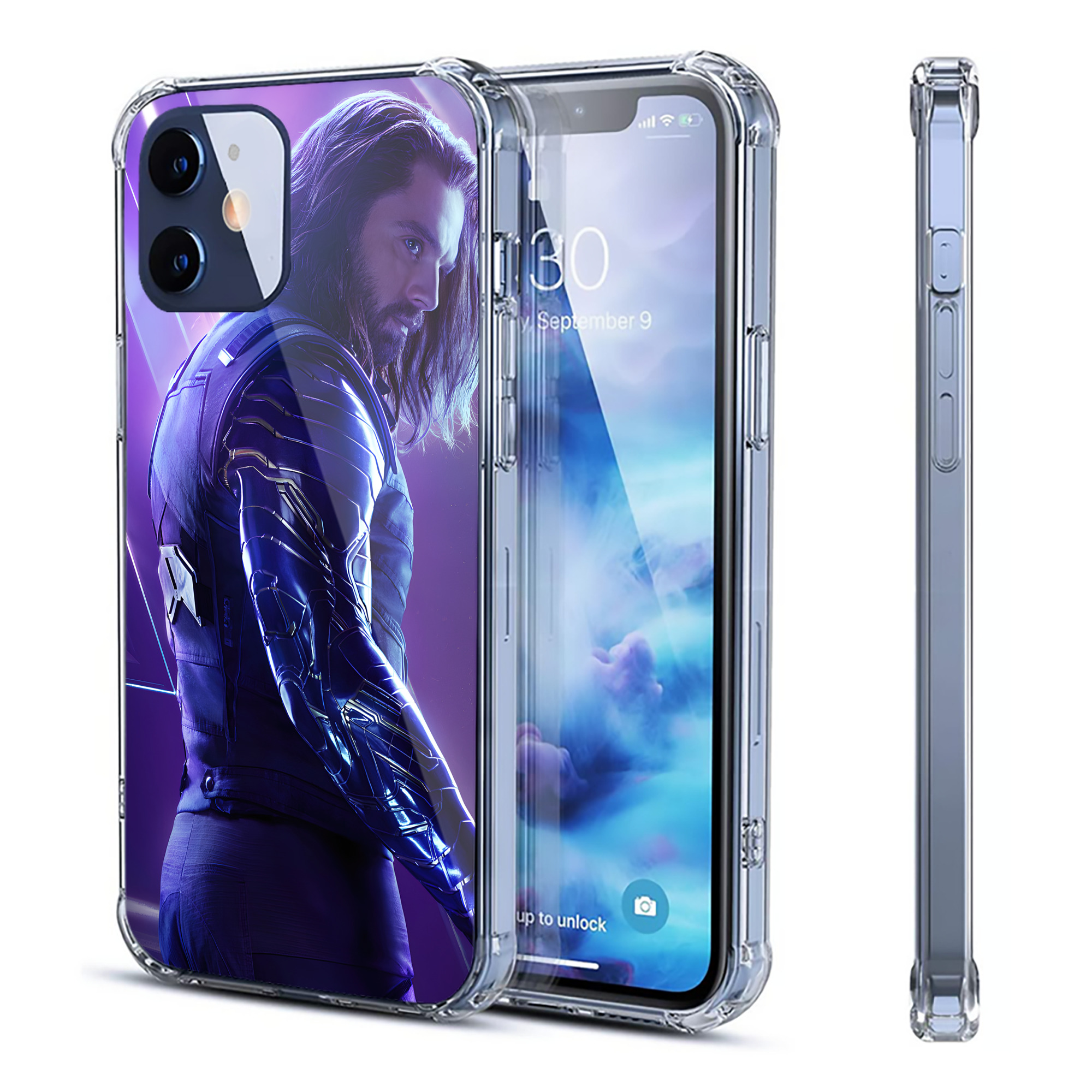 （画像用） アベンジャーズ The Avengers 【iPhone 12シリーズ対応】透明スマホケース（クリアソフトケース）